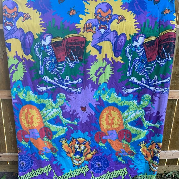 Goosebumps Bedding Vtg 9s Goosebumps Rl Stine Reversible Comforter